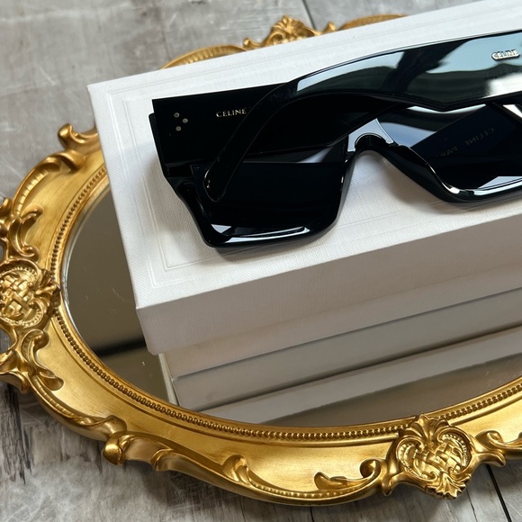 CELINE 60MM Flat-Top Square Sunglasses in Black - Picture 5 of 15